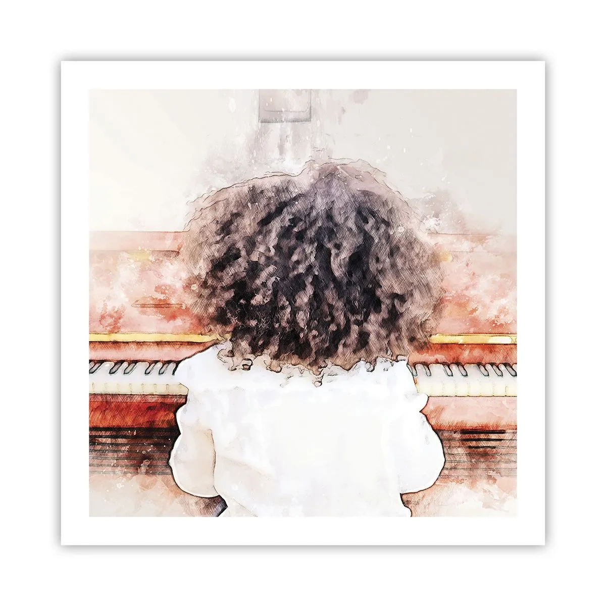 Plakat - i et ny verden - 60x60 cm