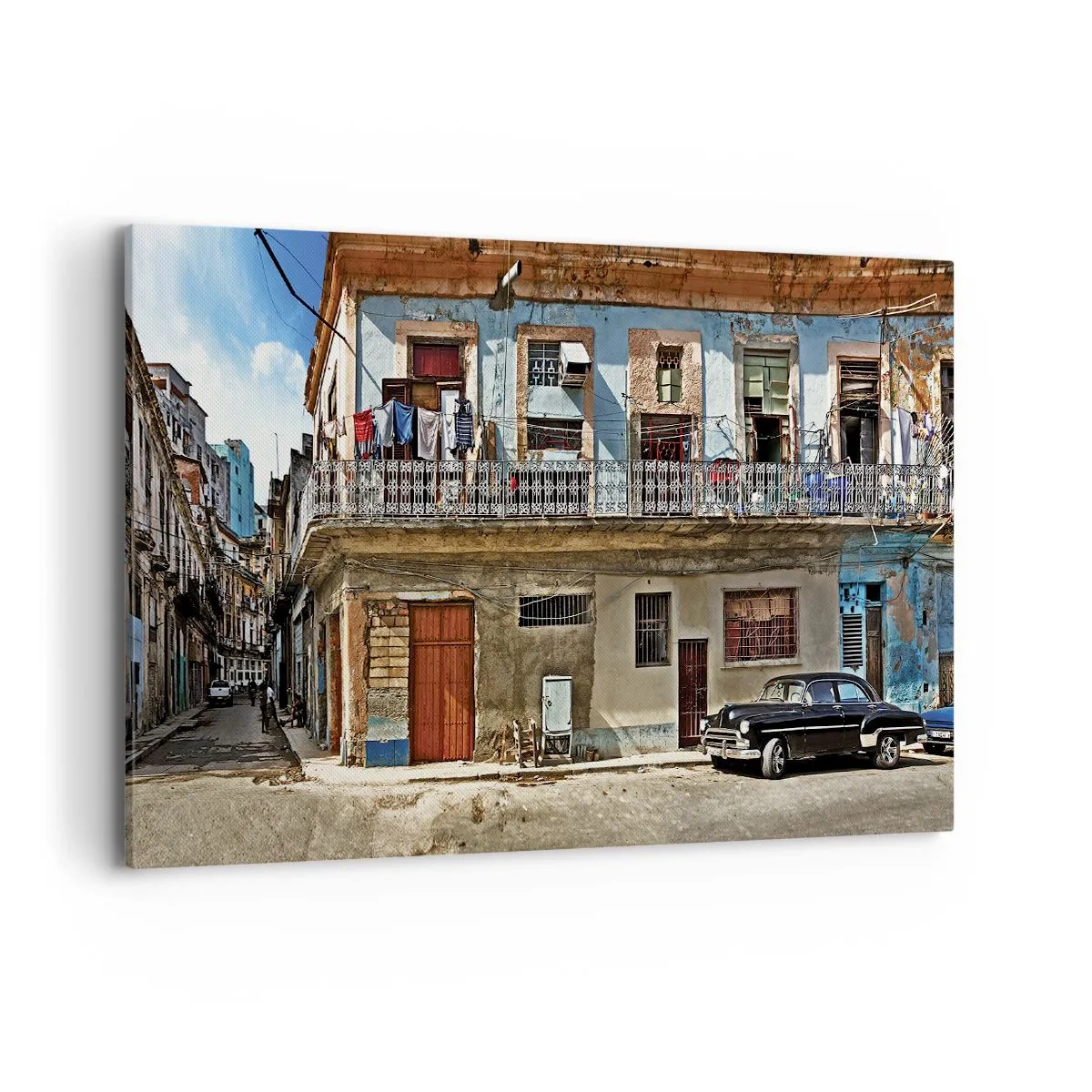 Lærredstryk - Billede på lærred - Havana stemning - 100x70 cm