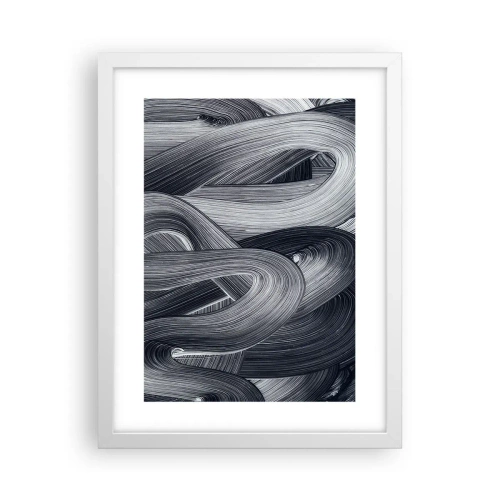 Plakat i hvid ramme - Virkelighedens flygtighed - 30x40 cm