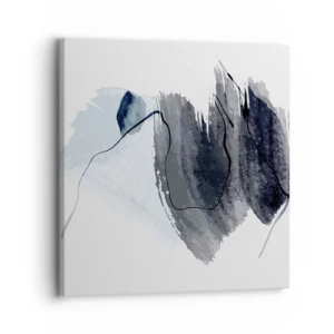Lærredstryk - Billede på lærred - Intensitet og bevægelse - 30x30 cm