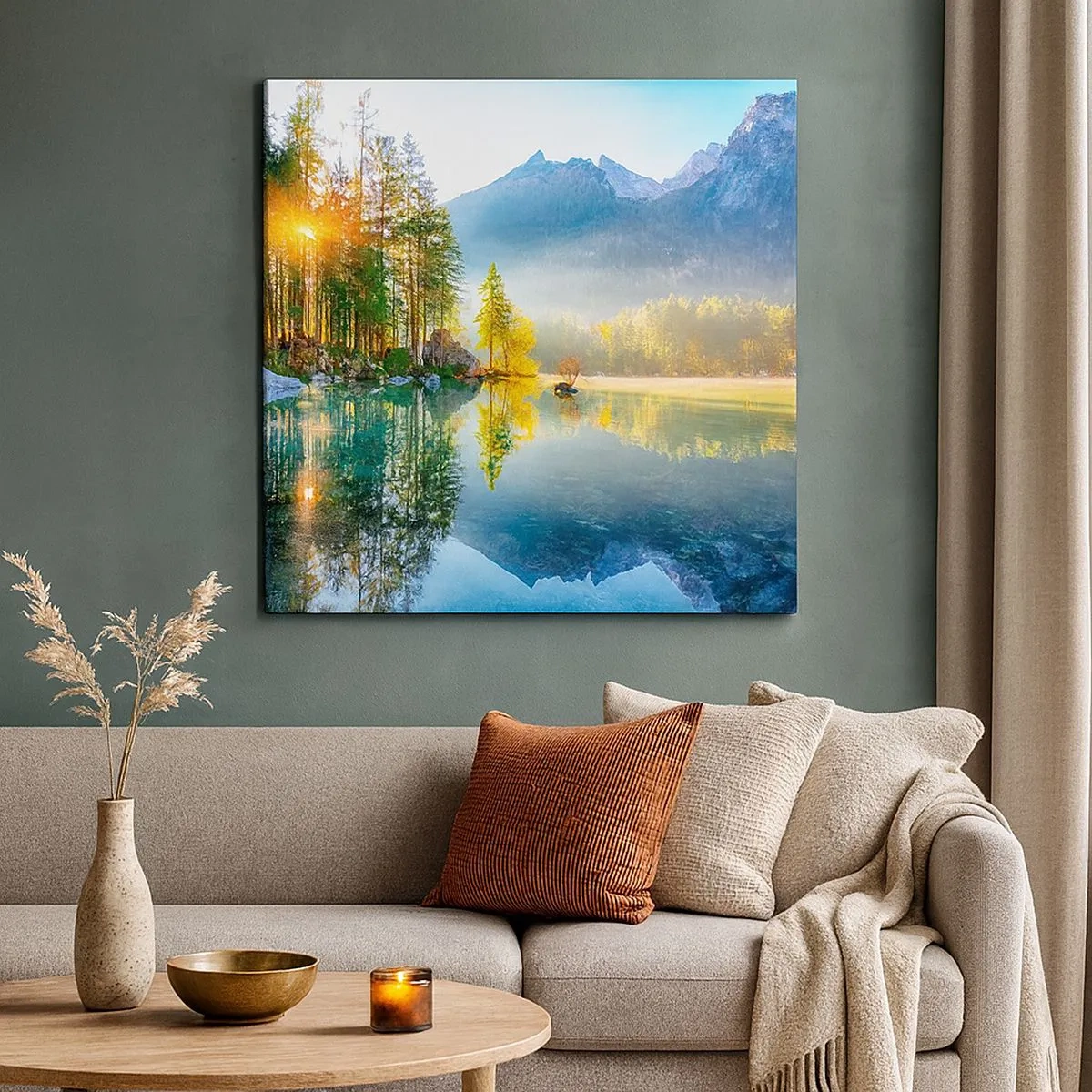 Lærredstryk - Billede på lærred - Majestæt og sødme - 30x30 cm