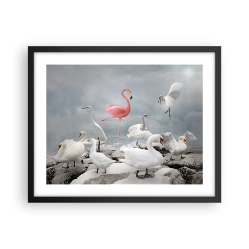 Plakat i sort ramme - Hvor kommer jeg fra? - 50x40 cm