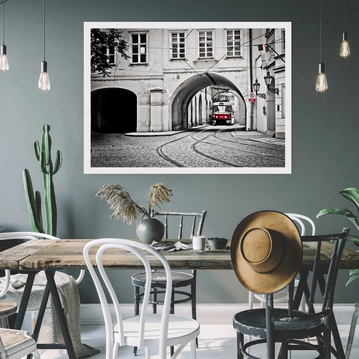 Plakat - Gennem byens labyrint - 100x70 cm