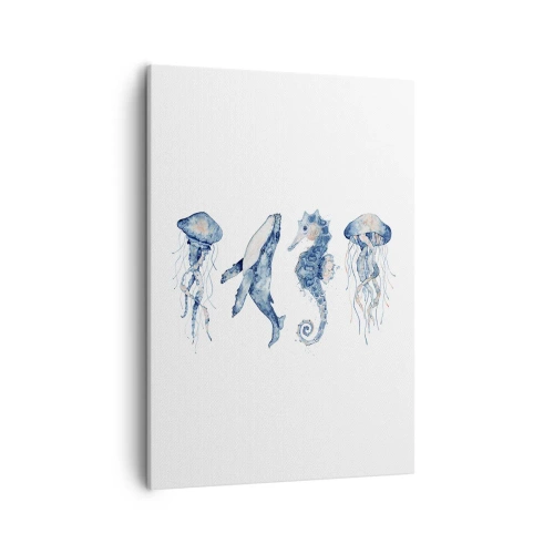 Lærredstryk - Billede på lærred - Havets vidundere - 50x70 cm