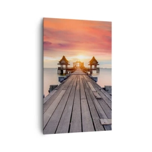 Lærredstryk - Billede på lærred - Fra vest til øst - 80x120 cm