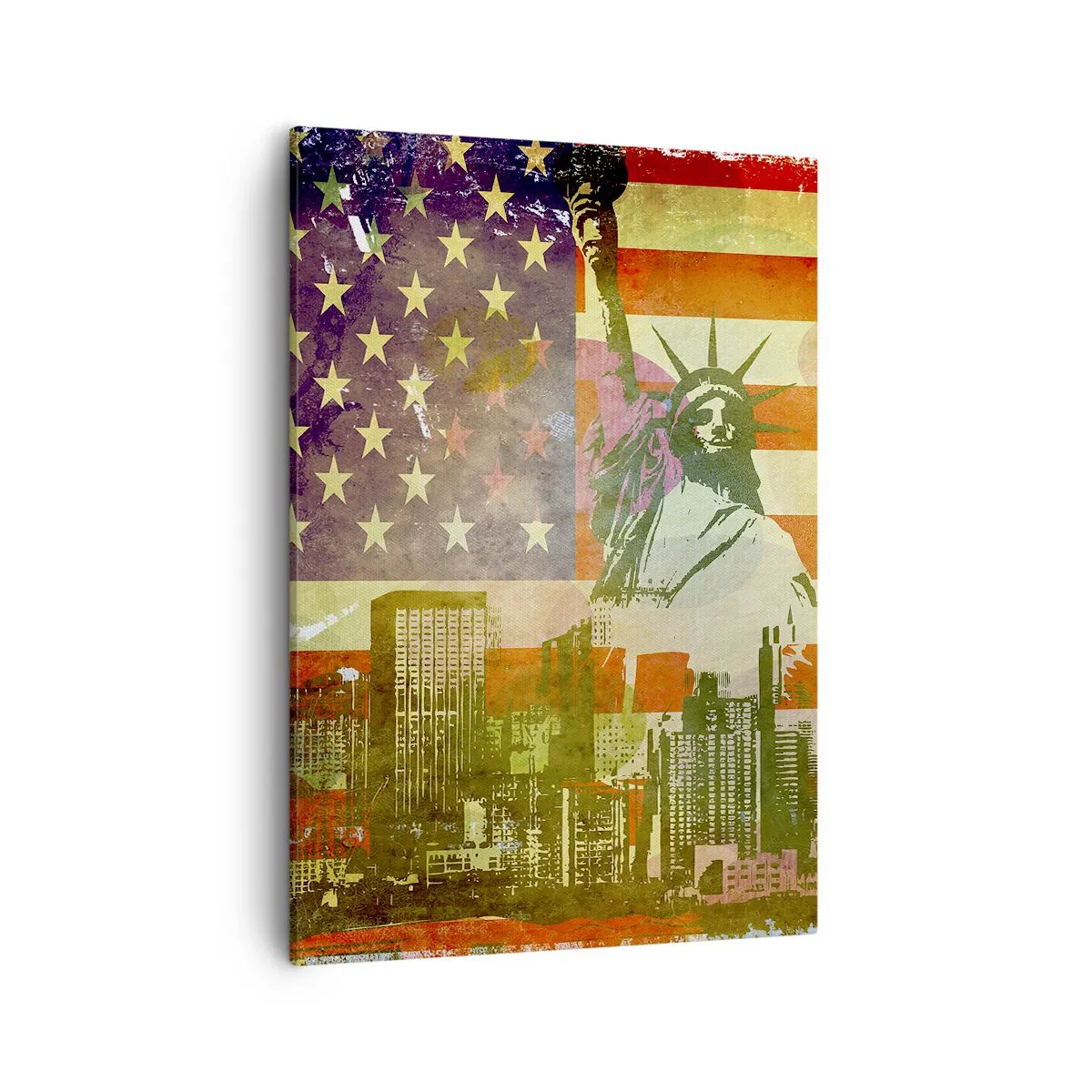 Lærredstryk - Billede på lærred - Viva America! - 50x70 cm