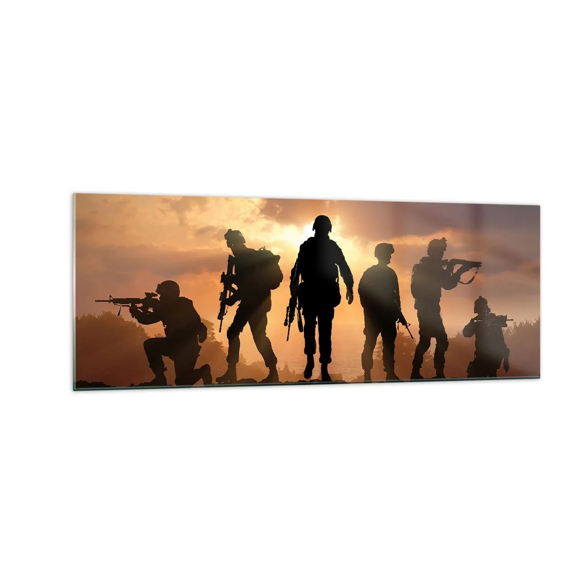 Billede på glas - Brothers in arms - 140x50 cm