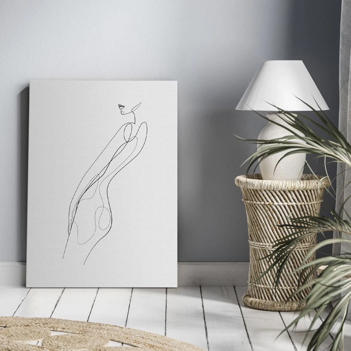 Lærredstryk - Billede på lærred - Næppe et løfte - 50x70 cm