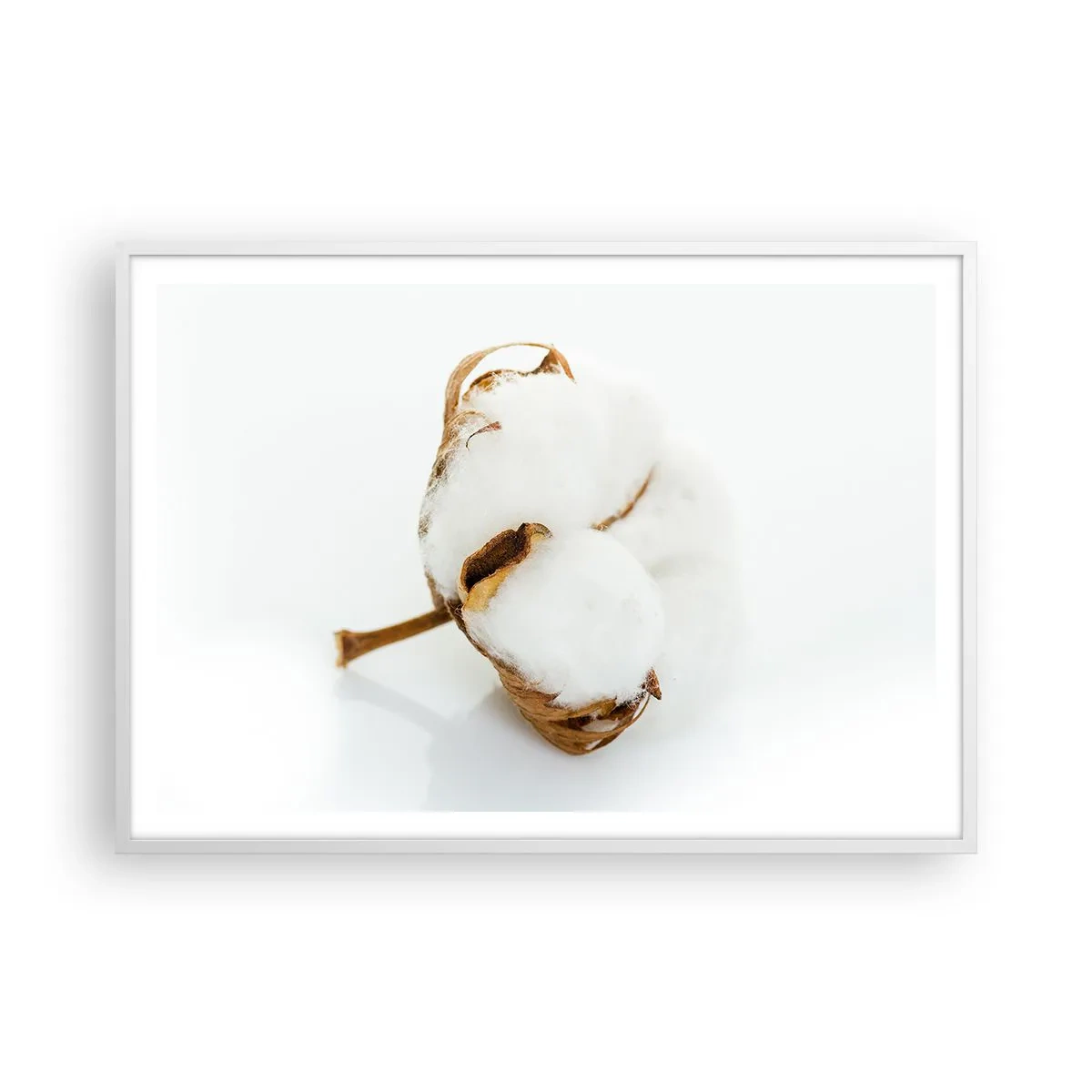 Plakat i hvid ramme - Blød af natur - 100x70 cm