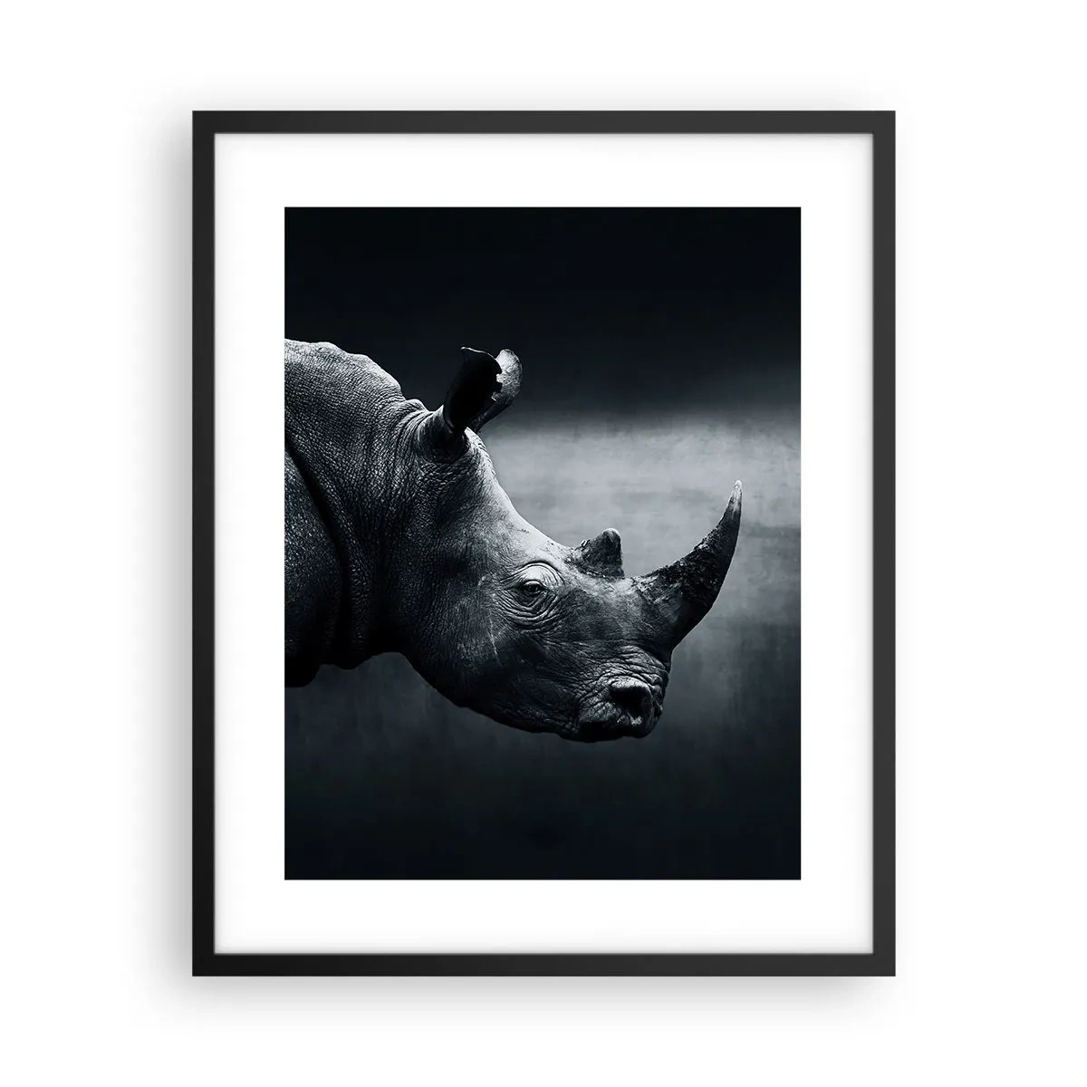 Plakat i sort ramme - Højre profil - 40x50 cm