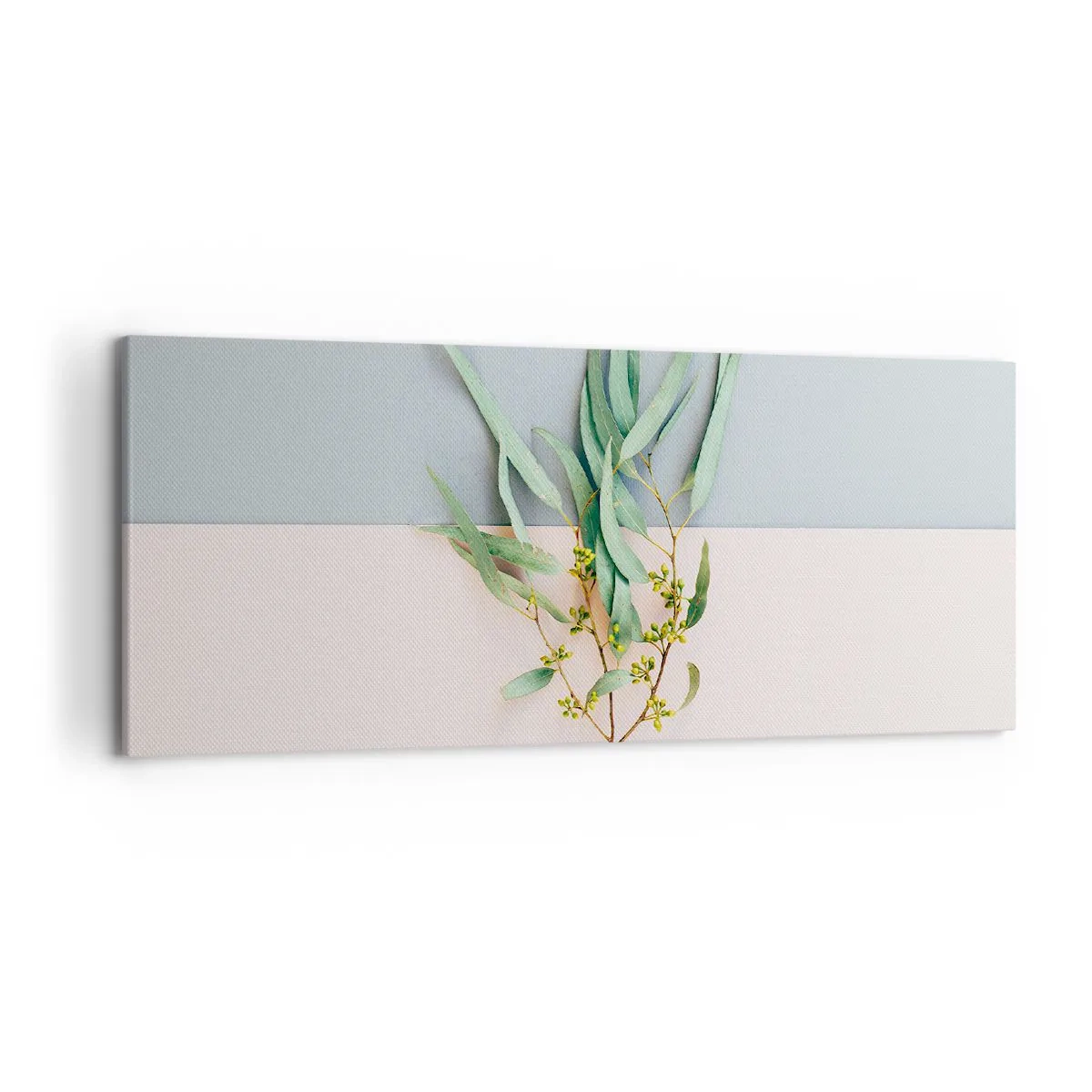 Lærredstryk - Billede på lærred - Pastelfarvernes subtilitet - 120x50 cm