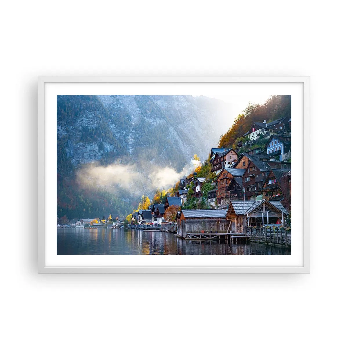 Plakat i hvid ramme - Alpine climes - 70x50 cm