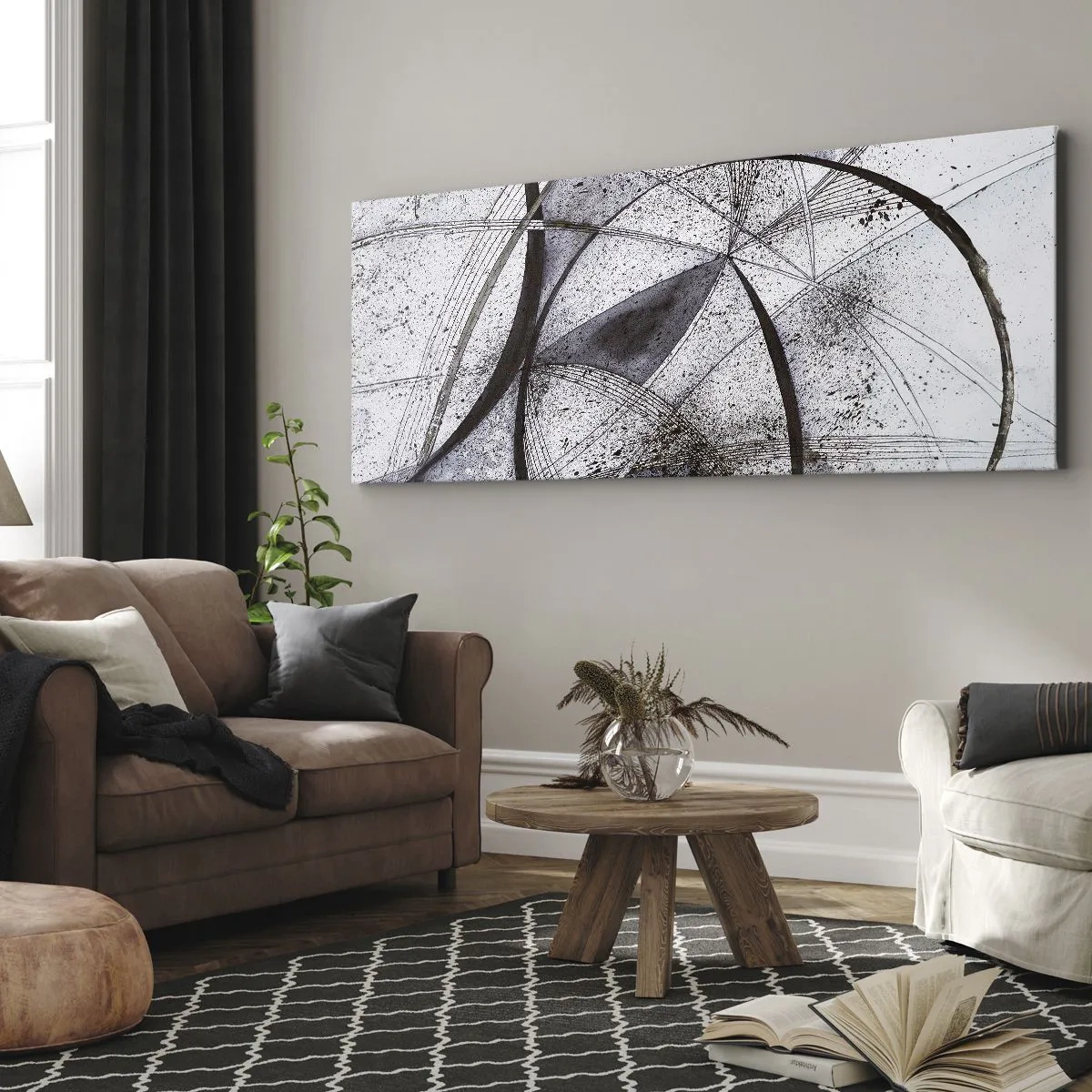 Lærredstryk - Billede på lærred - Futuristisk fantasi - 100x40 cm