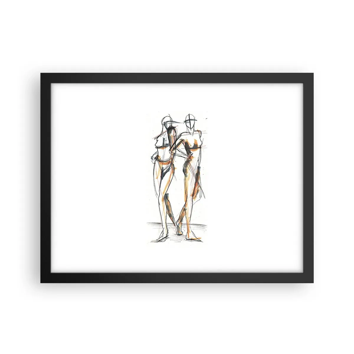 Plakat i sort ramme - En undersøgelse af charme - 40x30 cm