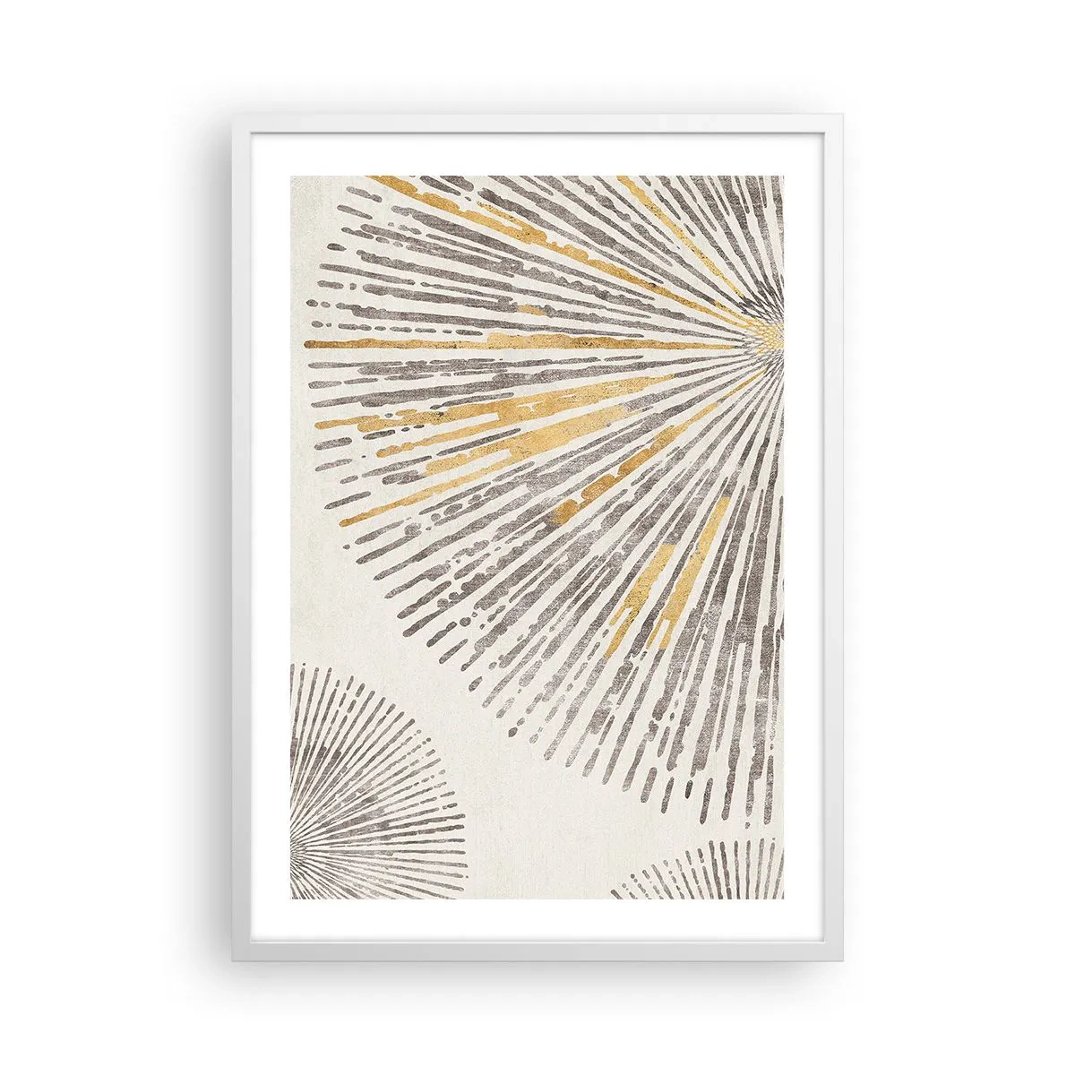 Plakat i hvid ramme - Skønheden i en rokke - 50x70 cm