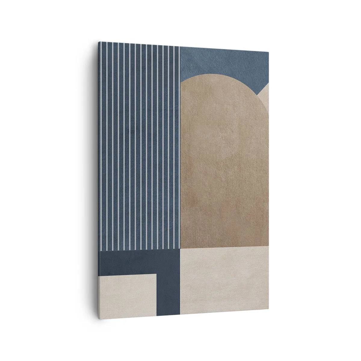 Lærredstryk - Billede på lærred - En komposition af enkelhed og rundhed - 70x100 cm