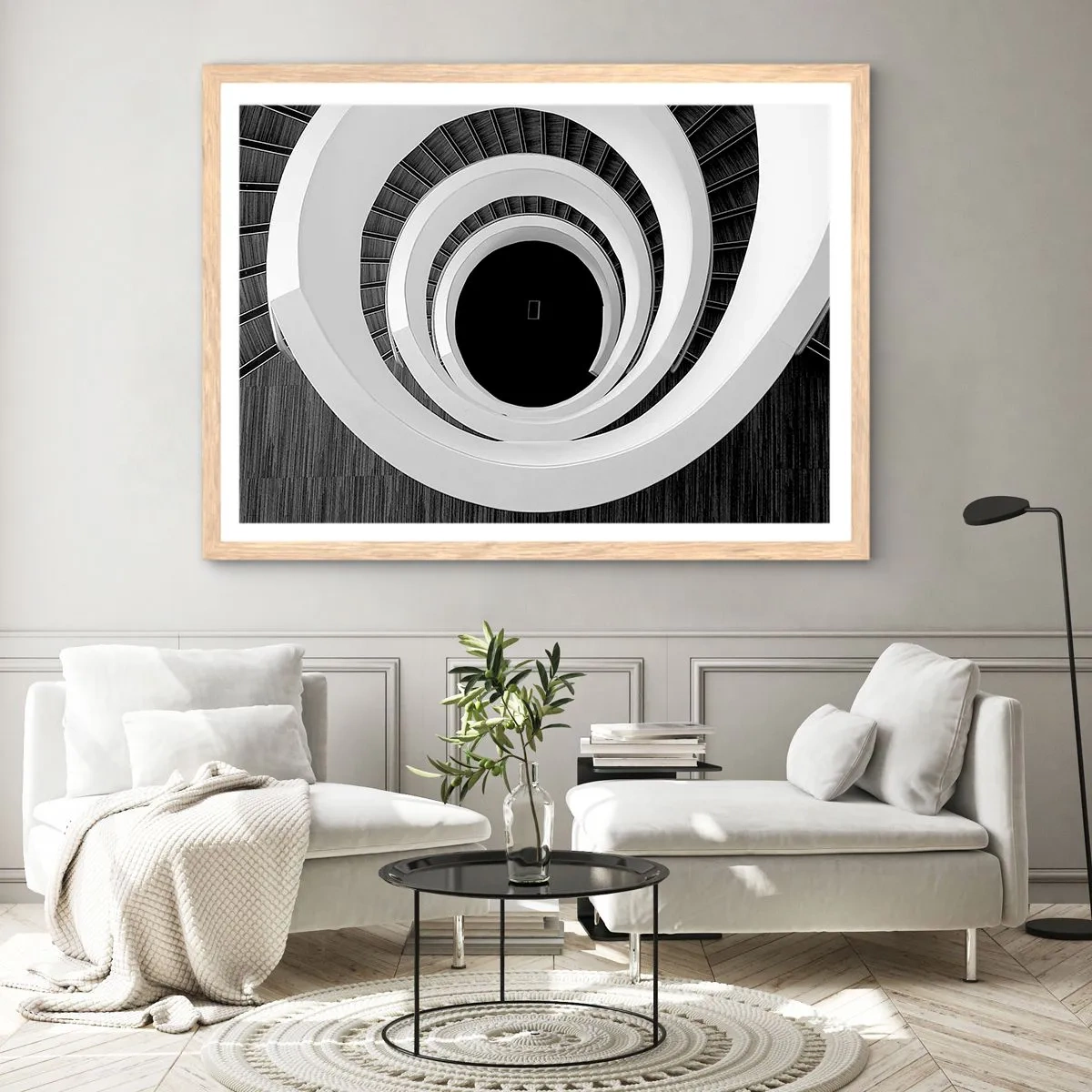 Plakat i ramme af lyst egetræ - Til sagen - 91x61 cm