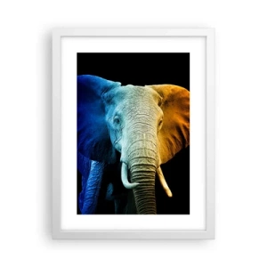 Plakat i hvid ramme - Excentrisk, ikke underlig - 30x40 cm