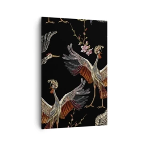 Lærredstryk - Billede på lærred - Eventyrlig fugl - 80x120 cm