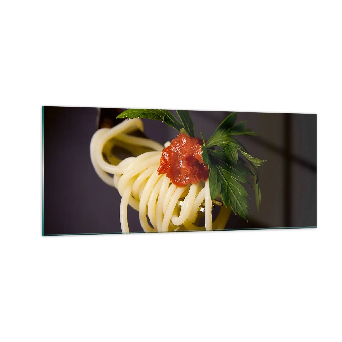 Billede på glas - En lækker bid - 100x40 cm