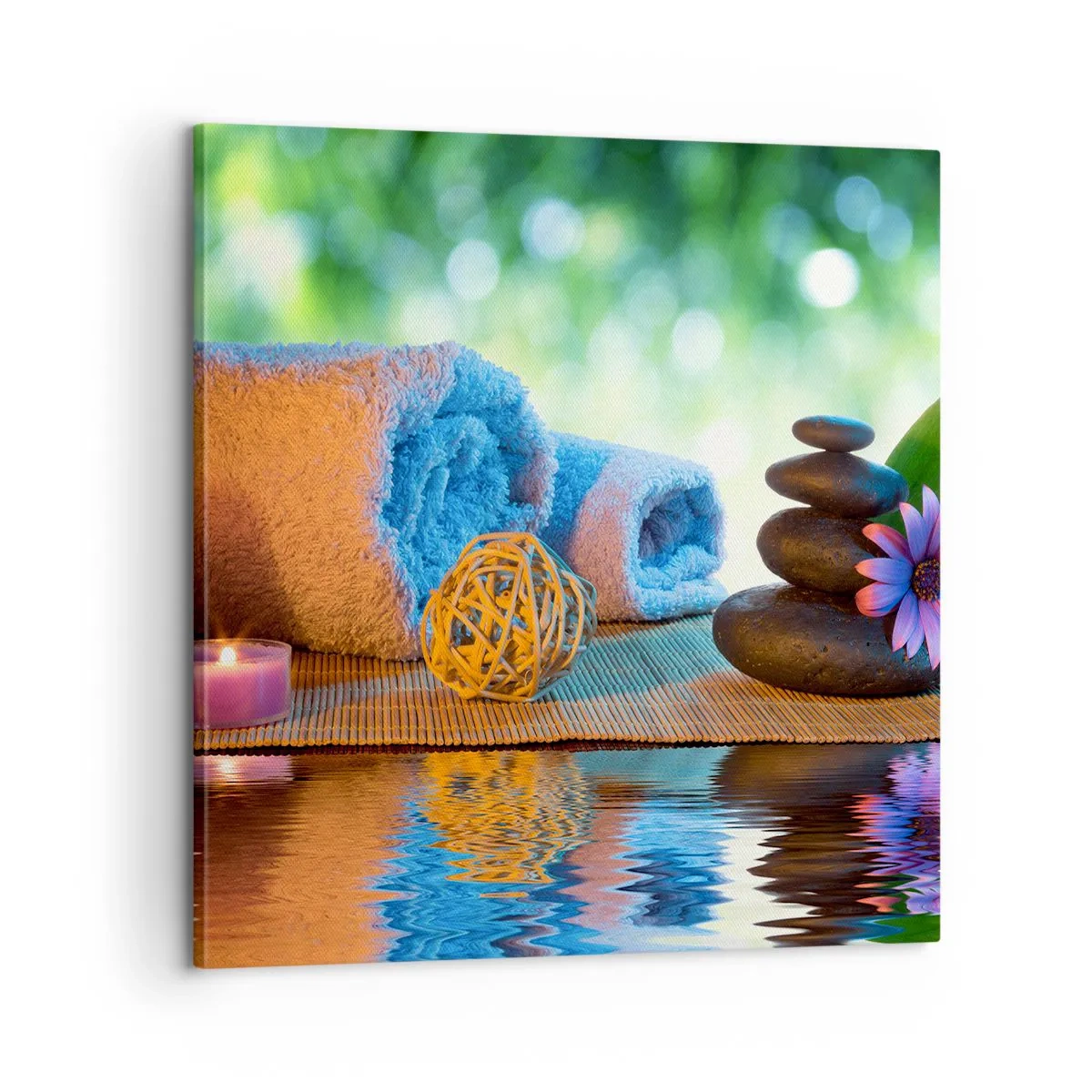 Lærredstryk - Billede på lærred - Tid til kroppen - 60x60 cm