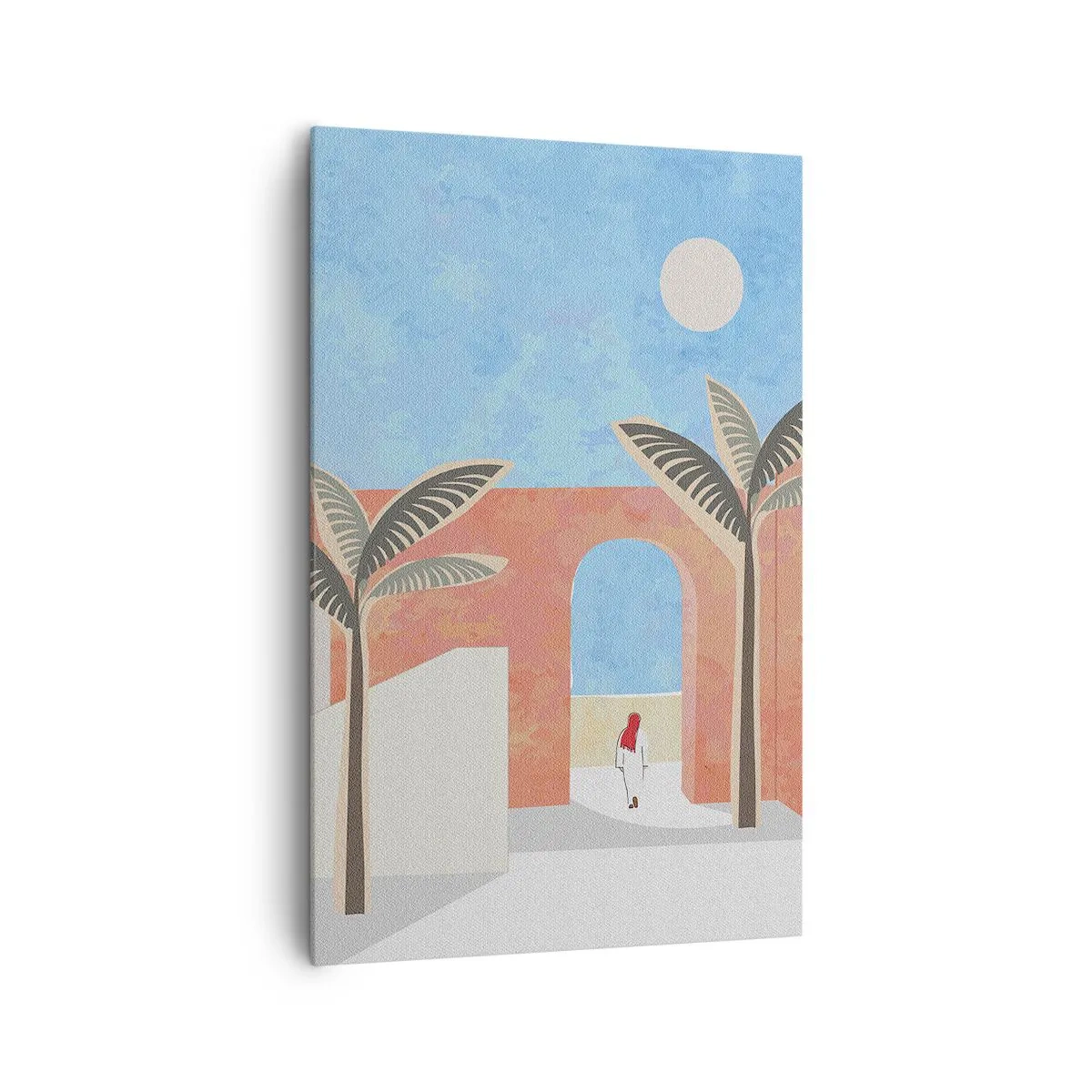 Lærredstryk - Billede på lærred - En arabisk dag - 80x120 cm