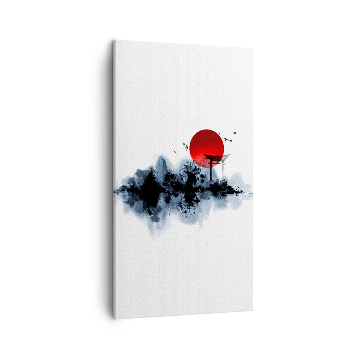 Lærredstryk - Billede på lærred - Et japansk synspunkt - 45x80 cm