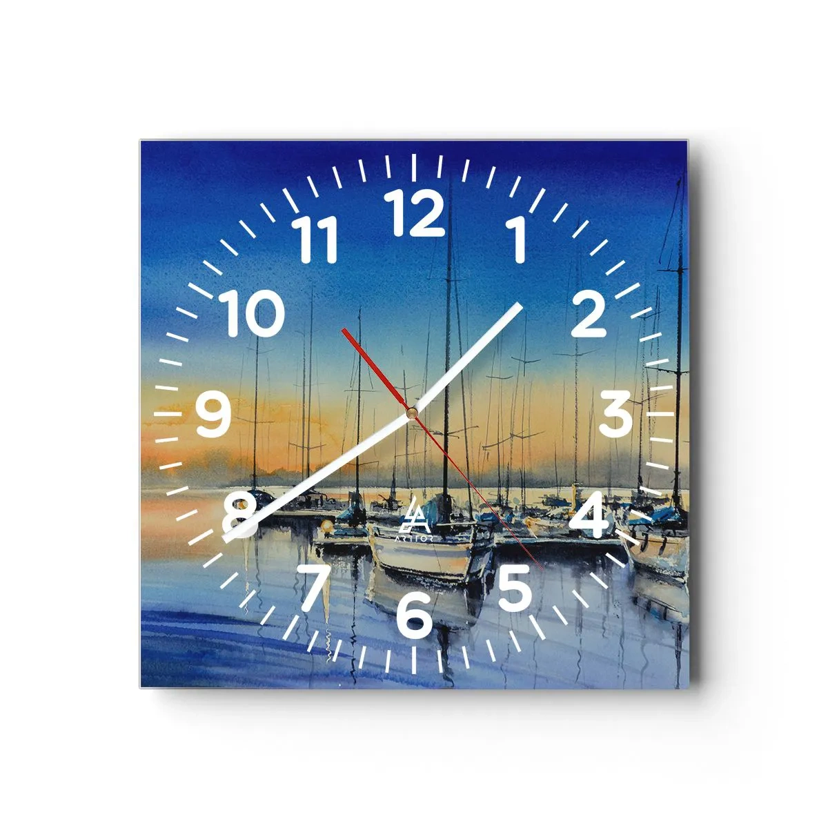 Vægur, Uret - Slutningen på en god dag - 30x30 cm