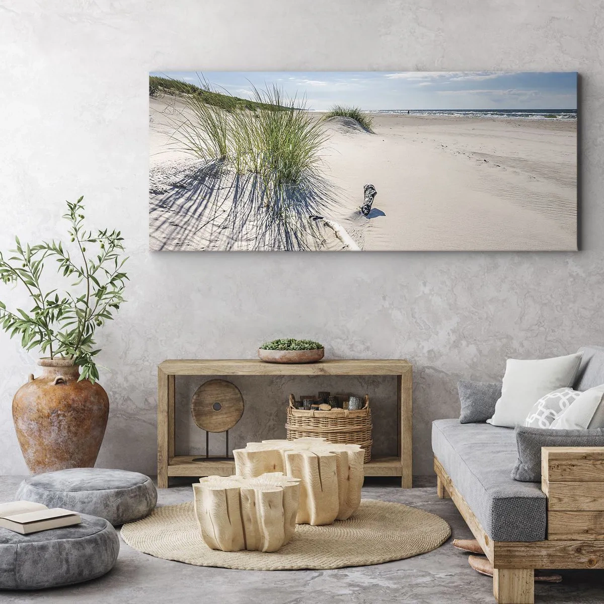 Lærredstryk - Billede på lærred - Den smukkeste? Baltisk - 100x40 cm