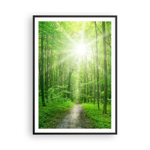 Plakat i sort ramme - Grøn katedral - 70x100 cm
