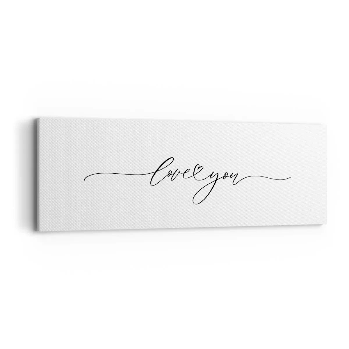 Lærredstryk - Billede på lærred - Sort og hvid - 90x30 cm