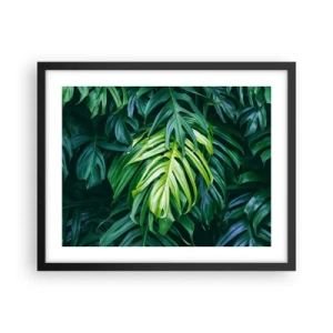 Plakat i sort ramme - Fordyb dig i friskhed - 50x40 cm