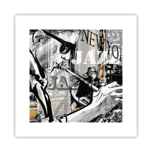 Plakat - Til New Yorks rytme - 30x30 cm