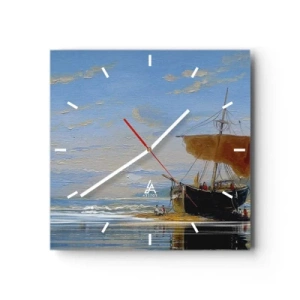 Vægur, Uret - Vand, jord, luft - 30x30 cm