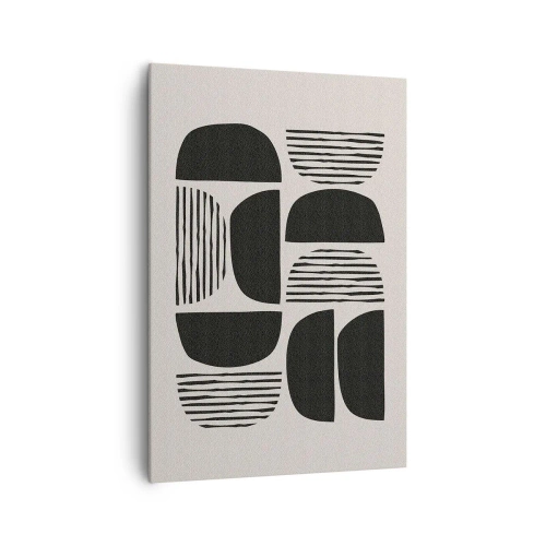 Lærredstryk - Billede på lærred - Halvhjertede arrangementer - 70x100 cm