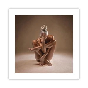 Plakat - Enhed mellem krop og ånd - 40x40 cm