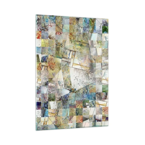 Billede på glas - Geometrisk ommøblering - 50x70 cm