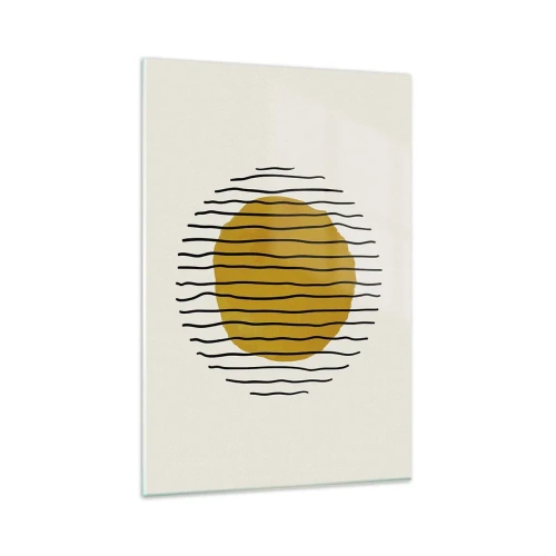 Billede på glas - Abstraktion, der skælver af varme - 80x120 cm