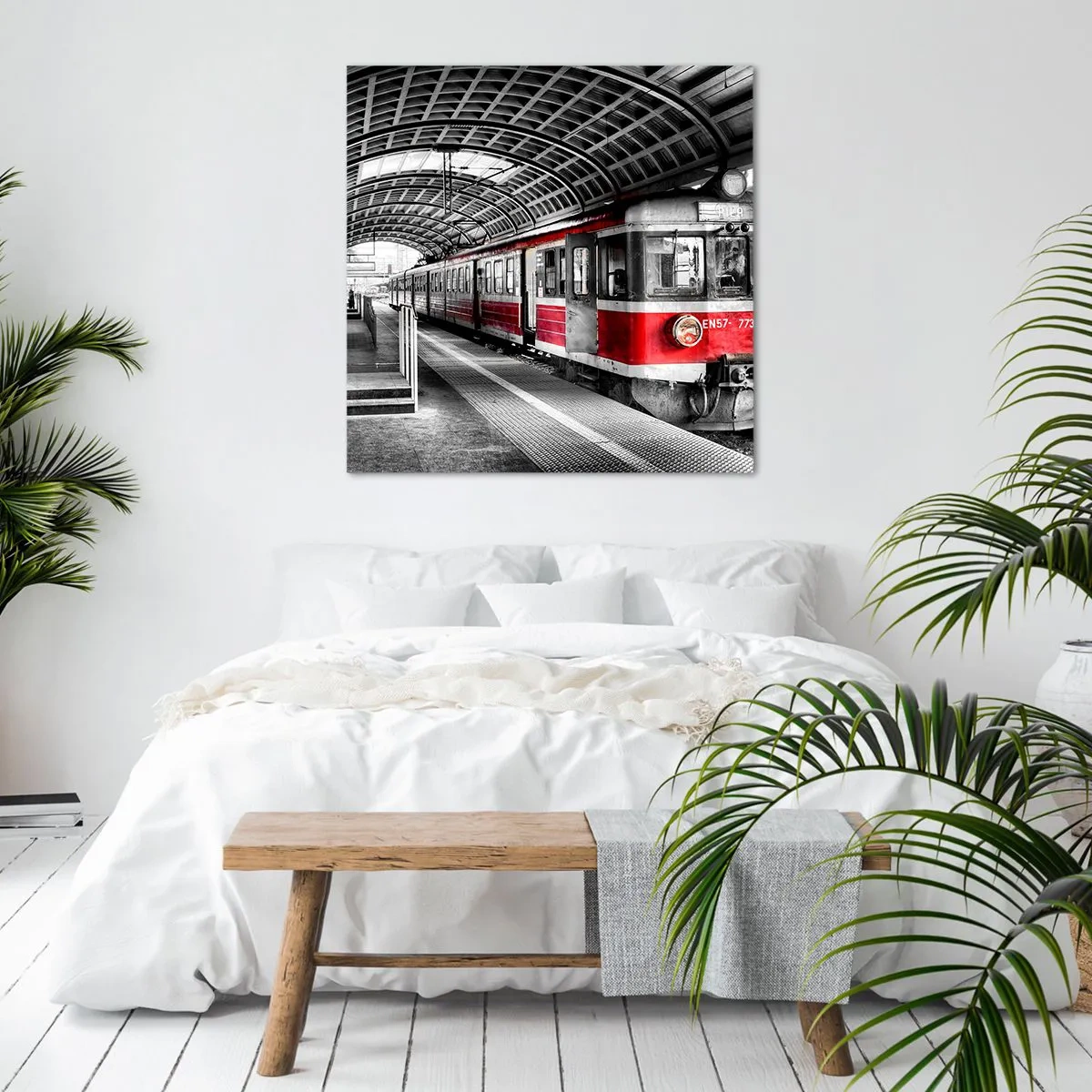 Lærredstryk - Billede på lærred - Måske en rejse for livet? - 70x70 cm