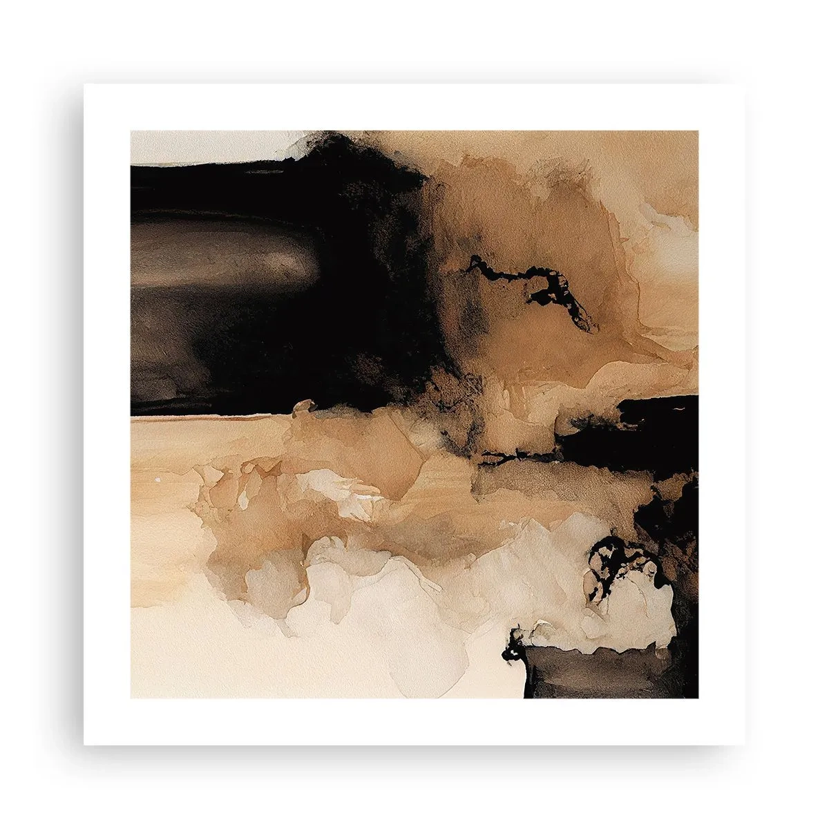 Plakat - En spændende abstraktion - 50x50 cm