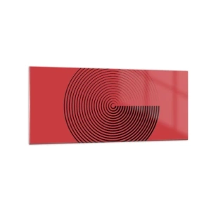 Billede på glas - Cirkulær bevægelse - 120x50 cm