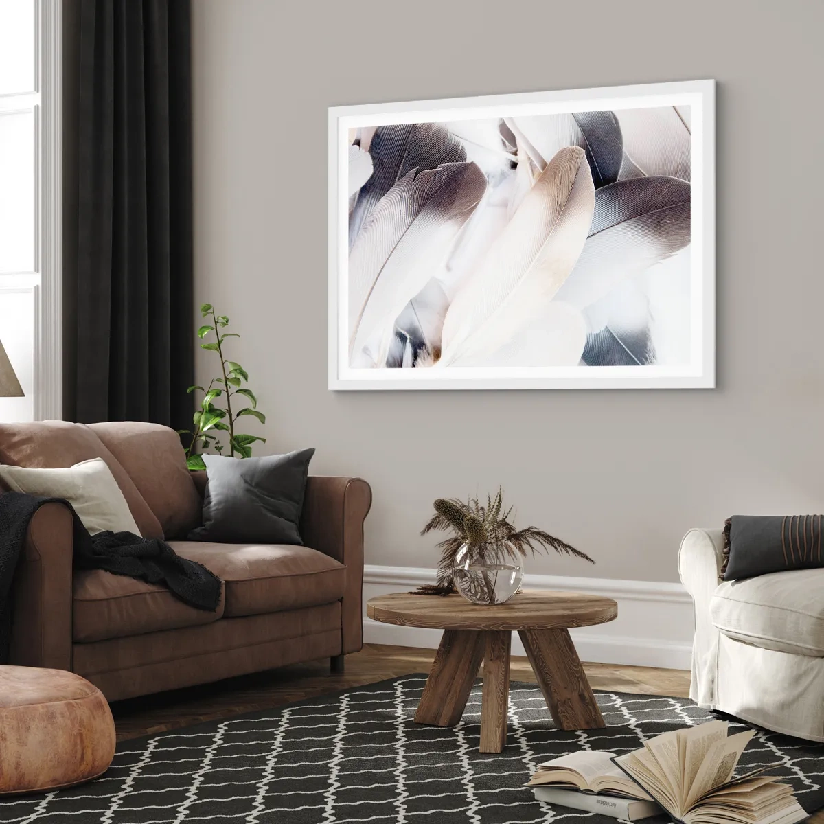 Plakat i hvid ramme - Næsten engleagtig - 50x40 cm