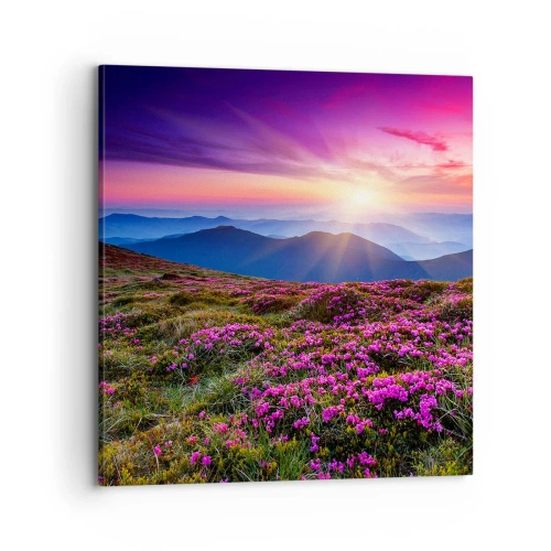 Lærredstryk - Billede på lærred - Urter duftede friske bundter fra niw - 70x70 cm