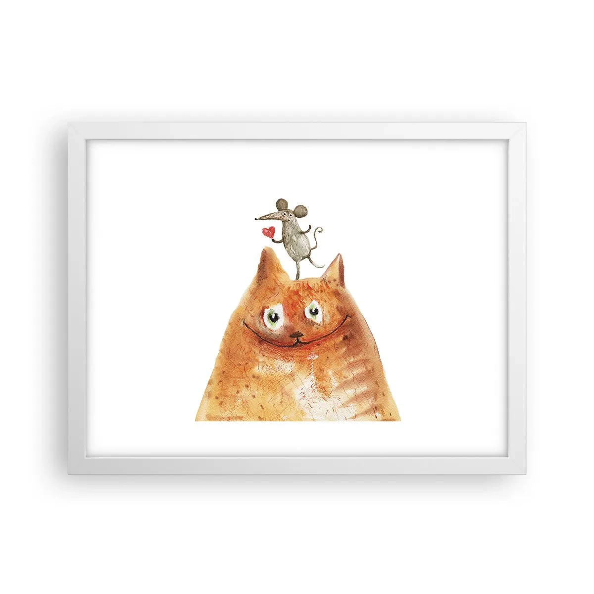 Plakat i hvid ramme - Kærlighedens paradokser - 40x30 cm