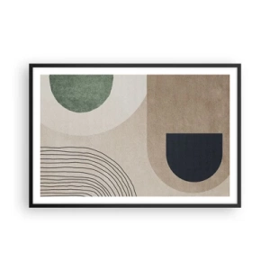 Plakat i sort ramme - Blidheden i en oval - 91x61 cm
