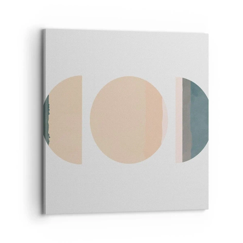 Lærredstryk - Billede på lærred - Hjul for hjul - 70x70 cm