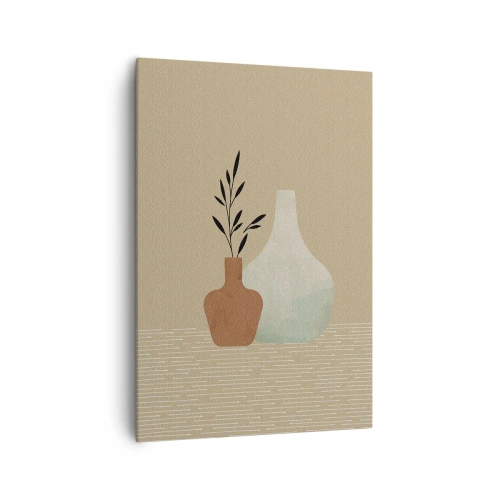 Lærredstryk - Billede på lærred - Vase og dens idé - 70x100 cm