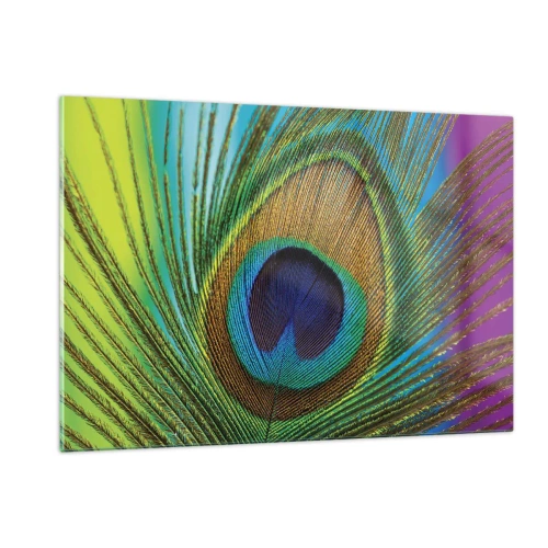 Billede på glas - Øje mod øje - 120x80 cm