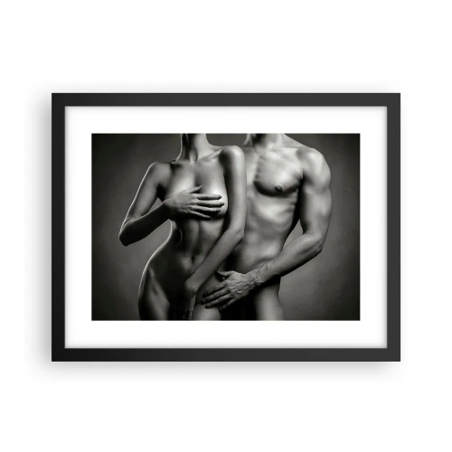 Plakat i sort ramme - Adam og Eva - 40x30 cm