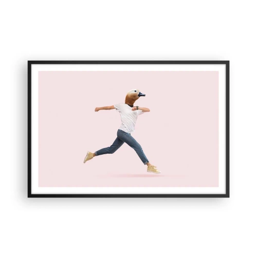 Plakat i sort ramme - En knivspids absurditet - 91x61 cm